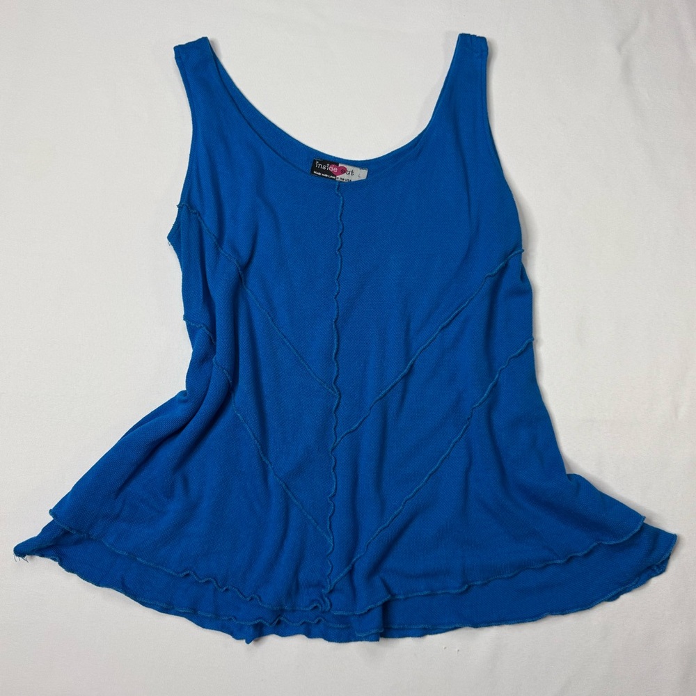 Inside Out Vibrant Blue Tank Top
